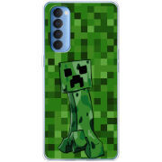 Чехол BoxFace OPPO Reno 4 Pro Minecraft Creeper