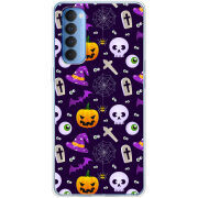 Чехол BoxFace OPPO Reno 4 Pro Halloween Purple Mood