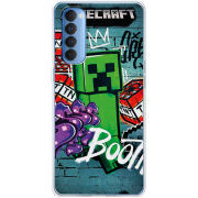 Чехол BoxFace OPPO Reno 4 Pro Minecraft Graffiti