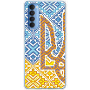 Чехол BoxFace OPPO Reno 4 Pro Тризуб Вишивка