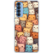 Чехол BoxFace OPPO Reno 4 Pro Котики муркотики