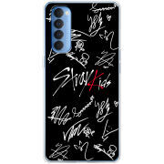Чехол BoxFace OPPO Reno 4 Pro Stray Kids автограф