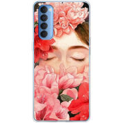 Чехол BoxFace OPPO Reno 4 Pro Girl in Flowers