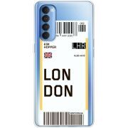 Прозрачный чехол BoxFace OPPO Reno 4 Pro Ticket London