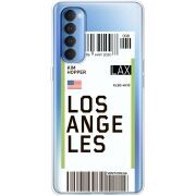 Прозрачный чехол BoxFace OPPO Reno 4 Pro Ticket Los Angeles