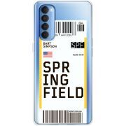 Прозрачный чехол BoxFace OPPO Reno 4 Pro Ticket Springfield