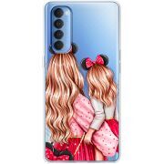 Прозрачный чехол BoxFace OPPO Reno 4 Pro Mouse Girls