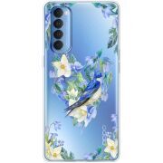 Прозрачный чехол BoxFace OPPO Reno 4 Pro Spring Bird