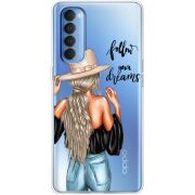 Прозрачный чехол BoxFace OPPO Reno 4 Pro Follow Your Dreams