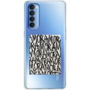 Прозрачный чехол BoxFace OPPO Reno 4 Pro Amor Amor
