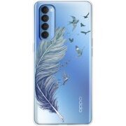 Прозрачный чехол BoxFace OPPO Reno 4 Pro Feather