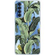 Прозрачный чехол BoxFace OPPO Reno 4 Pro Banana Leaves