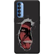 Черный чехол BoxFace OPPO Reno 4 Pro Нападение на Титана