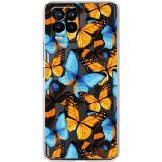 Прозрачный чехол BoxFace Realme 8 Butterfly Morpho