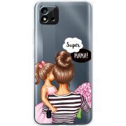 Прозрачный чехол BoxFace Realme C11 2021 Super Mama and Daughter