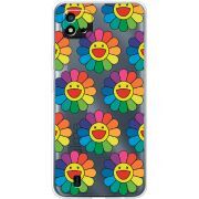 Прозрачный чехол BoxFace Realme C11 2021 Hippie Flowers