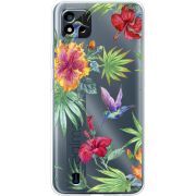 Прозрачный чехол BoxFace Realme C11 2021 Tropical