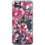 Прозрачный чехол BoxFace Realme C11 2021 Pink Magnolia