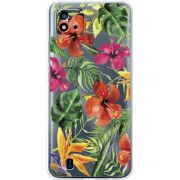 Прозрачный чехол BoxFace Realme C11 2021 Tropical Flowers