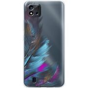 Прозрачный чехол BoxFace Realme C11 2021 Feathers