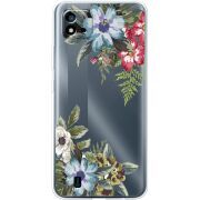 Прозрачный чехол BoxFace Realme C11 2021 Floral