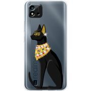 Чехол со стразами Realme C11 2021 Egipet Cat