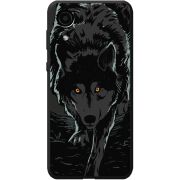 Черный чехол BoxFace Samsung Galaxy A03 Core A032 Wolf