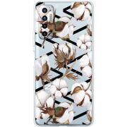 Прозрачный чехол BoxFace Tecno Camon 17P Cotton flowers
