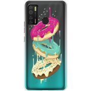 Прозрачный чехол BoxFace Tecno Spark 5 Pro Donuts