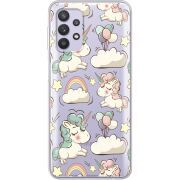 Прозрачный чехол BoxFace Samsung Galaxy A53 (A536) Unicorns