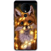 Чехол BoxFace Tecno Spark 6 Різдвяна лисичка