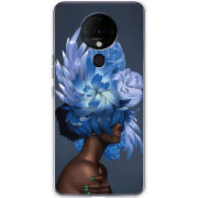 Чехол BoxFace Tecno Spark 6 Exquisite Blue Flowers