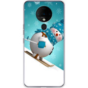 Чехол BoxFace Tecno Spark 6 Skier Snowman