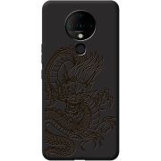 Черный чехол BoxFace Tecno Spark 6 Chinese Dragon