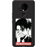 Черный чехол BoxFace Tecno Spark 6 Attack On Titan - Ackerman