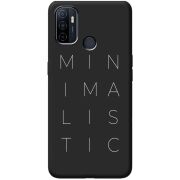 Черный чехол BoxFace OPPO A53 Minimalistic
