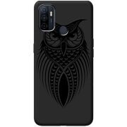 Черный чехол BoxFace OPPO A53 Owl