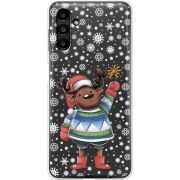 Прозрачный чехол BoxFace Samsung Galaxy A13 5G (A136) Christmas Deer with Snow