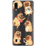 Прозрачный чехол BoxFace ZTE Blade A5 2020 с 3D-глазками Pug
