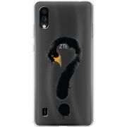 Прозрачный чехол BoxFace ZTE Blade A5 2020 Swan question