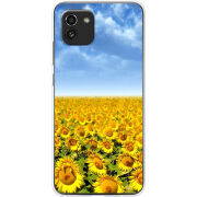 Чехол BoxFace Samsung Galaxy A03 (A035) Подсолнухи