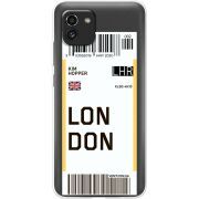 Прозрачный чехол BoxFace Samsung Galaxy A03 (A035) Ticket London