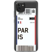 Прозрачный чехол BoxFace Samsung Galaxy A03 (A035) Ticket Paris