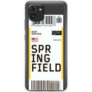 Прозрачный чехол BoxFace Samsung Galaxy A03 (A035) Ticket Springfield