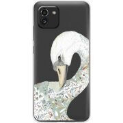 Прозрачный чехол BoxFace Samsung Galaxy A03 (A035) Swan