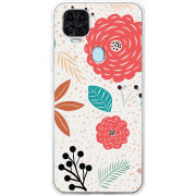 Чехол BoxFace ZTE Blade V2020 Line Flowers