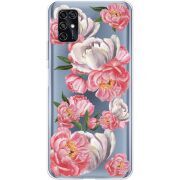 Прозрачный чехол BoxFace ZTE Blade V2020 Smart Peony Watercolor Style