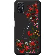Черный чехол BoxFace ZTE Blade V2020 Smart 3D Ukrainian Muse