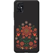 Черный чехол BoxFace ZTE Blade V2020 Smart Ukrainian Ornament