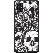 Черный чехол BoxFace ZTE Blade V2020 Smart Skull and Roses